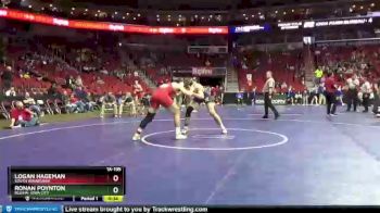 1A-195 lbs Cons. Round 2 - Logan Hageman, South Winneshiek vs Ronan Poynton, Regina, Iowa City
