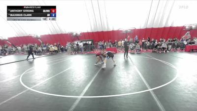 113 lbs 5th Place Match - Anthony Strong, Brown Deer Jr Falcons Wrestling Club vs Maximus Clark, Aviators Wrestling