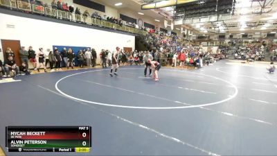 138 lbs Champ. Round 2 - Mycah Beckett, De Pere vs Alvin Peterson, Somerset