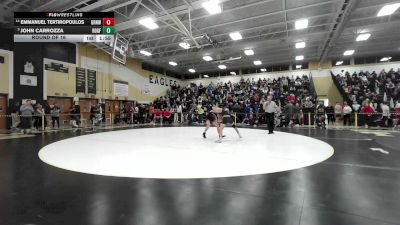 132 lbs Round Of 16 - Emmanuel Tertiropoulos, Greenwich vs John Carrozza, Ridgefield