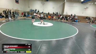 215A Cons. Round 2 - Trevor Eckhardt, Riverton vs Teigan Porter, Green River