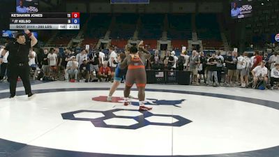 285 lbs Champ. Rd Of 16 - Ke'shawn Jones, Texas vs JT Kelso, Iowa