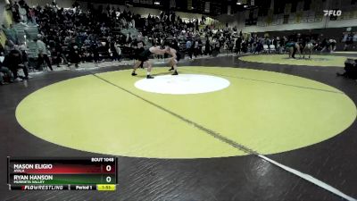 165 lbs Quarterfinal - Ryan Hanson, Murrieta Valley vs Mason Eligio, Ayala