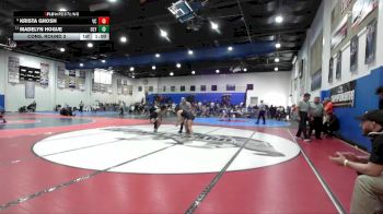 145 Girls Cons. Round 3 - Madelyn Hogue, Olympian vs Krista Ghosh, Valley Center