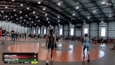 82 lbs Finals (8 Team) - Kinsley Ditton, Team Ohio Scarlet vs Ariella Pope, Indiana Inferno Black