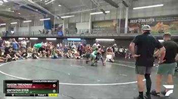 85 lbs 2nd Wrestleback (8 Team) - Qwyntan Dyer, Williamson County WC vs Mason Treadway, The Untouchables Purple