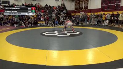 113 lbs Champ. Round 3 - Rylan Seacrist, Brecksville vs Chance Wuhr, Lake Catholic