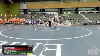 165 lbs Semifinals (8 Team) - Jayden Thomas, CHICKASHA vs Jack Anglley, ELGIN