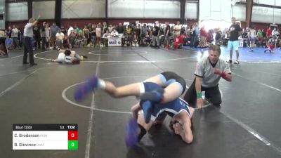 110 lbs Quarterfinal - Chase Brodersen, Iron Horse vs Brayden Giovinco, Unattached