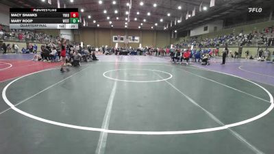 100 lbs Quarterfinal - Mary Roop, Edmond North vs Macy Shanks, Millard South