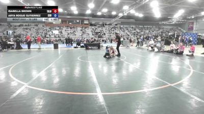 75 lbs Cons. Rd Of 16 - Isabella Brown, Team Real Life Wrestling vs Arya Rogue Gutierrez, Surfside X Wrestling