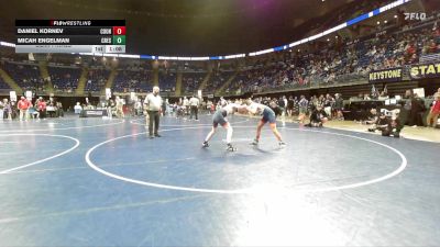 140 lbs Semifinal - Daniel Kornev, Council Rock vs Micah Engelman, Crestwood