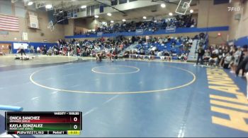 100lbs Cons. Round 6 - Kayla Gonzalez, Moses Lake (Girls) vs Onica Sanchez, Granger (Girls)