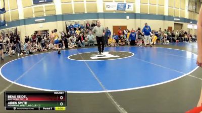 90 lbs Round 1 (10 Team) - Beau Seidel, East Noble TUF vs Aiden Smith, Mishawaka Wrestling Club