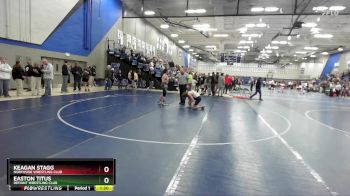 135 lbs Quarterfinal - Keagan Stagg, Northside Wrestling Club vs Easton Titus, Defiant Wrestling Club