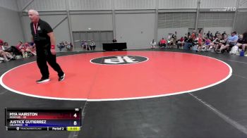 100 lbs Round 3 (8 Team) - Kinley Harker, Missouri vs Katey Valdez, Colorado