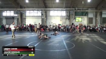 80 lbs Round 1 - Onofre Gonzales, Black Fox Academy vs Jeremy Carver, Olympia