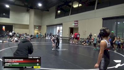 60 lbs 2nd Wrestleback (16 Team) - Roman Rodriguez, Gulf Coast WC vs James Cusker, SVRWC