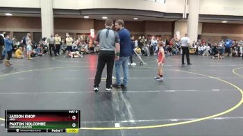 55 lbs Quarterfinal - Jaxson Knop, Ares vs Paxton Holcombe, Carolina Reapers