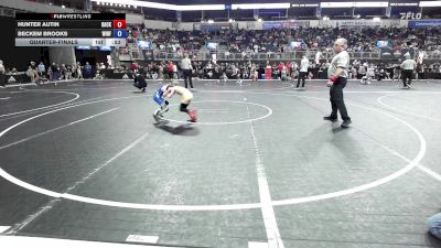 52 lbs Quarterfinal - Hunter Autin, Backyard Brawlers vs Beckem Brooks, Winfield Youth Wrestling