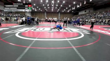 144 lbs Champ. Round 2 - Kiesen Iwerson, Choctaw vs Kameron Green, Creighton Prep