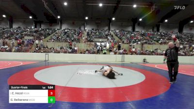 135 lbs Quarterfinal - Cole Hezel, Roundtree Wrestling Academy vs Gabriel Belberena, Woodland Wrestling