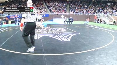 D2-132 lbs 1st Place Match - Devan Garcia, Battle Creek Harper Creek vs Rasler Warner, Richland Gull Lake