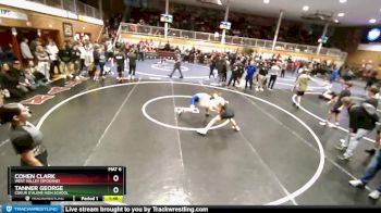 132 lbs Champ. Round 2 - Tanner George, Coeur D`Alene High School vs Cohen Clark, West Valley (Spokane)