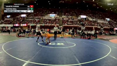 G - 105 lbs Cons. Round 5 - Danyka Doll, Billings Skyview Girls vs Juliette Cuevas, Flathead (Kalispell) Girls