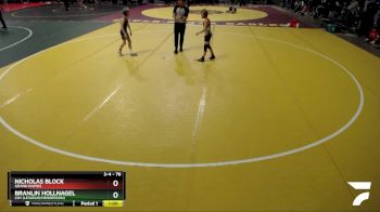 76 lbs Cons. Round 1 - Branlin Hollnagel, LSH (LeSueur/Henderson) vs Nicholas Block, Grand Rapids