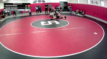 133 lbs Champ. Round 1 - Knourth Drury, Ligonier Valley Hs vs Blaide Weyandt, Claysburg Kimmel Hs