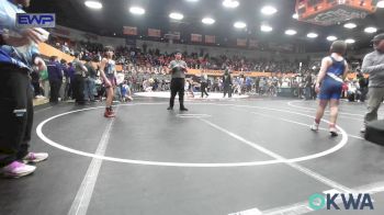 110 lbs Consolation - Grayson Moss, Blanchard Youth Wrestling Club vs Jase Coble, Cowboy Wrestling Club