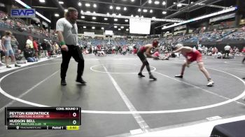 95 lbs Cons. Round 3 - Hudson Bell, Hill City Wrestling Club vs Peyton Kirkpatrick, SlyFox Wrestling Academy