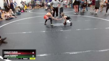 70 lbs Cons. Round 3 - Jaxon Burnett, Ninety Six Wrestling vs Finnley Purvis, Summerville Takedown Club