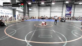 132 lbs Rr Rnd 1 - Logan Stewart, Camp Reynolds vs Vincent Rosas, Flickr Boyz Trailglazers