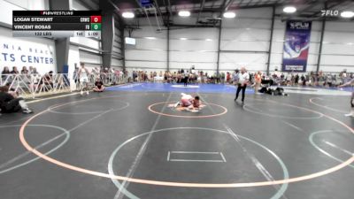 132 lbs Rr Rnd 1 - Logan Stewart, Camp Reynolds vs Vincent Rosas, Flickr Boyz Trailglazers