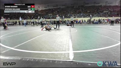 126 lbs Consi Of 8 #2 - Ayden Wagner, Choctaw Ironman Youth Wrestling vs Stetson Williams, Lions Wrestling Academy