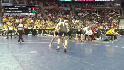 2A-132 lbs Cons. Round 2 - CJ McGregor, Algona vs Jared Glendening, Burlington Notre Dame