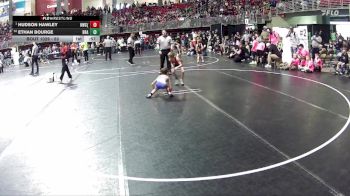 53 lbs Champ. Round 1 - Hudson Hawley, Hawks Wrestling Club (Lincoln) vs Ethan Bourge, Brady