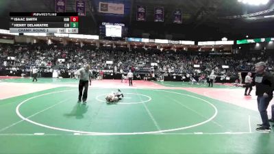 90 lbs Champ. Round 2 - Isaac Smith, HAMA vs Henry DeLamatre, ELM3