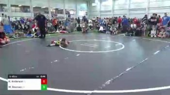 B-45 lbs Quarterfinal - Kaleb Anderson, OH vs Madilyn Bauman, OH