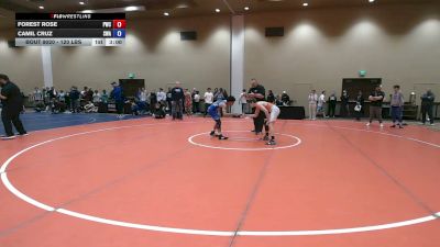 120 lbs Cons. Sub-rd Of 16 - Forest Rose, Princeton Wrestling Club vs Camil Cruz, Savage Wrestling Academy