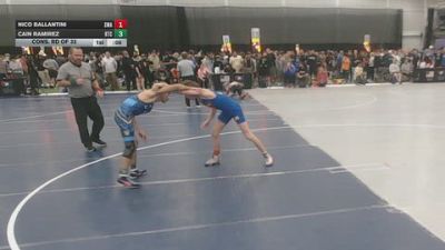106 lbs Cons. Rd Of 32 - Nico Ballantini, Sebolt Wrestling Academy vs Cain Ramirez, Relentless Training Center