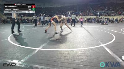 126 lbs Semifinal - Talyn Minney, Cowboy Wrestling Club vs Libberty Drake, Lady Outlaw Wrestling Academy