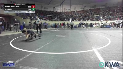 49 lbs Consi Of 8 #2 - Kreed Richards, Rough Riders vs Tj Henry, Comanche Takedown Club