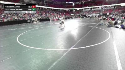 D1-106 lbs Champ. Round 1 - Kyler Van Keuren, Waukesha West vs Rex Lancaster, Holmen