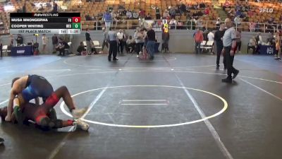 146 lbs 1st Place Match - Musa Mnongerwa, Franklin Heights vs Cooper Whiting, Westland