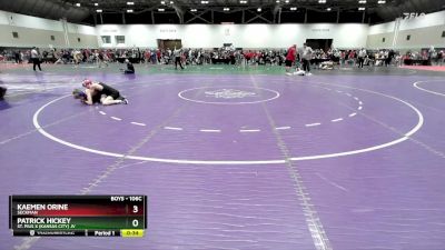 106C 1st Place Match - Kaemen Orine, Seckman vs Patrick Hickey, St. Pius X (Kansas City) JV