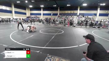 150 lbs Consi Of 32 #1 - Jhmai Boyd, Legends Of Gold LV vs Luke Burgar, Silverback WC