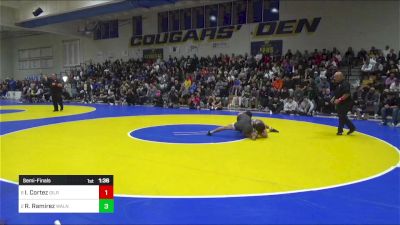 129 lbs Semifinal - Isaiah Cortez, Gilroy vs Ronnie Ramirez, Walnut